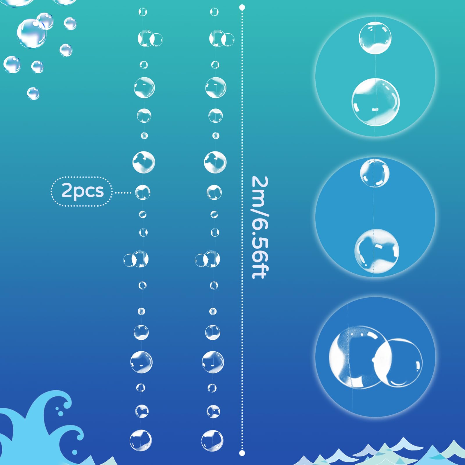 ZERODECO Rete da pesca, decorazione a rete naturale, decorazione per feste di mare, sirena, pirati, feste, matrimoni, feste di compleanno, rete da pesca con conchiglie, ghirlande a bolla, blu cielo