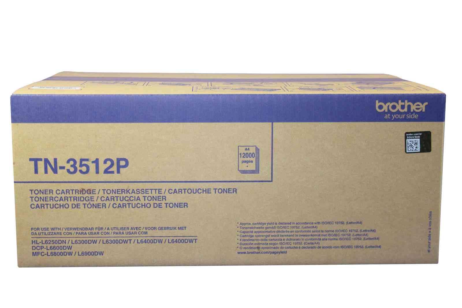 Brother TN-3512P cartucho de tóner Original Black 1 pieza(s) - Tóner para impresoras láser (12000 páginas, Black, 1 pieza(s))