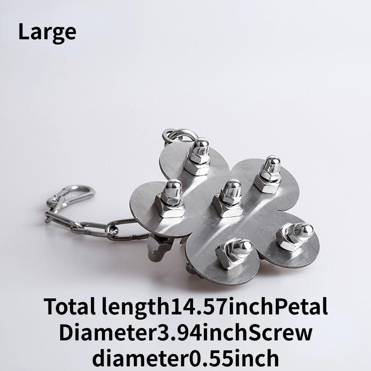 Stainless Steel Toy for Bird Bird Cage Hanging Bite Toy Cage Display Pendant for Parrot Macaw African Greys Cockatoo Parakeet Cockatiels Conure