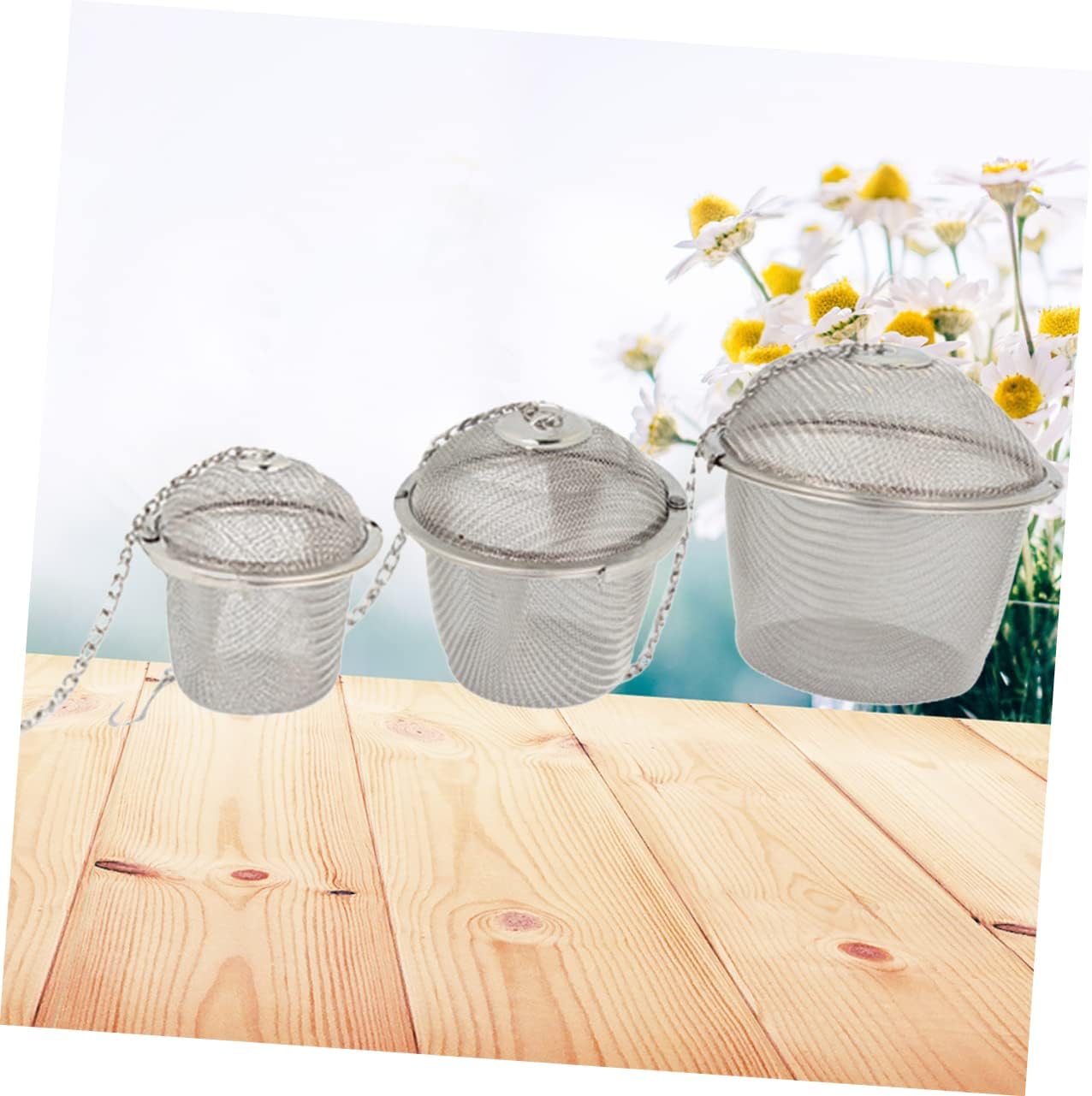 3pcs Stainless Steel Mesh Ball Infuser Filter for Tea Coffee