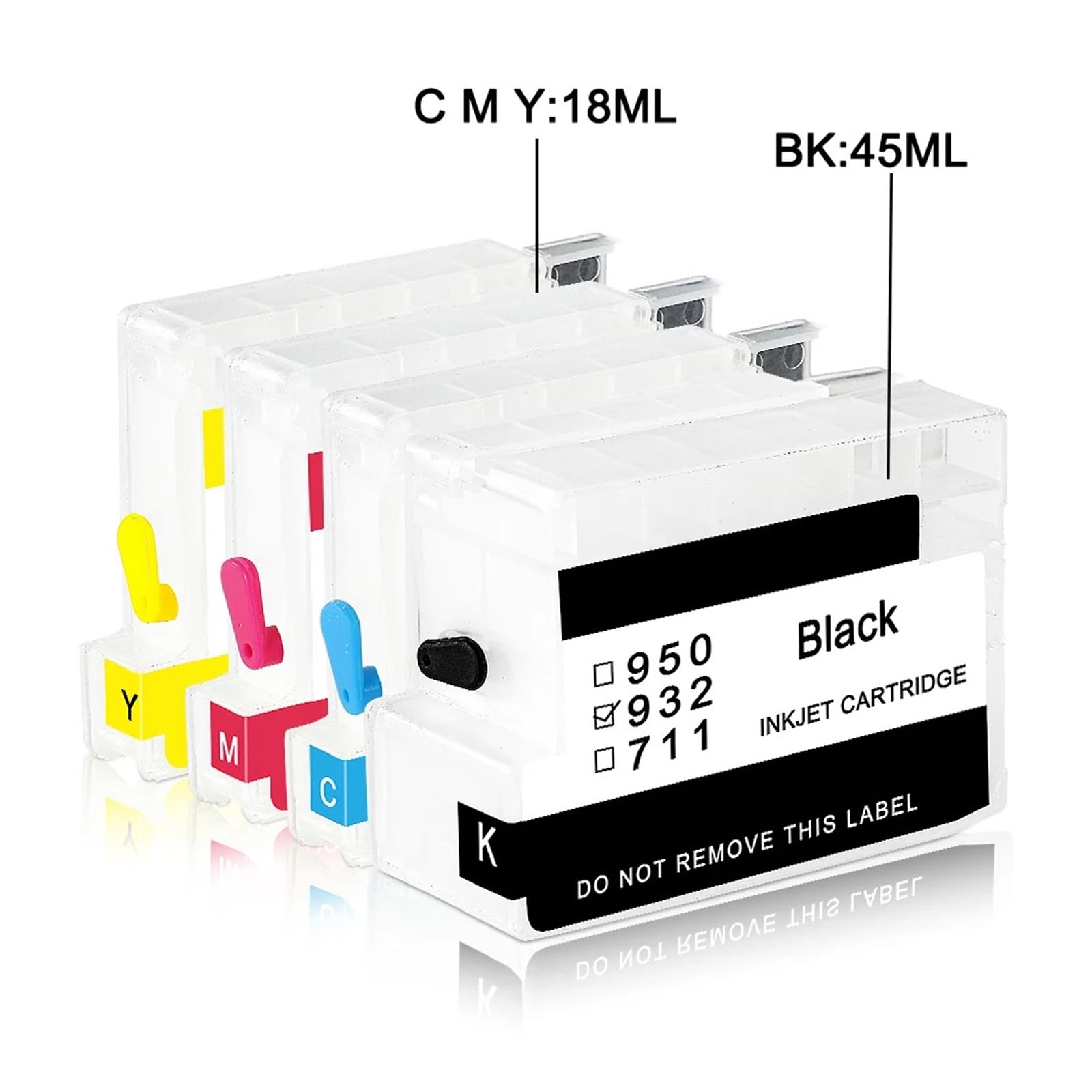 4pcs 932XL 933 Cartuccia Inchiostro Compatibile Con HP