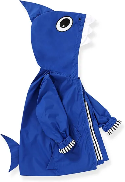 YOUNGER TREE Toddler Baby Boy Girl Duck Raincoat Cute Cartoon Hoodie Zipper Coat Outfit