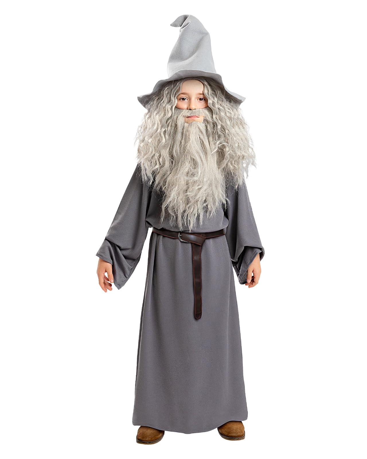 Funidelia | Gandalf costume with wig The Lord of the Rings for boy Costume for kids accessory fancy dress & props for Halloween, carnival & parties - Size 5-6 years