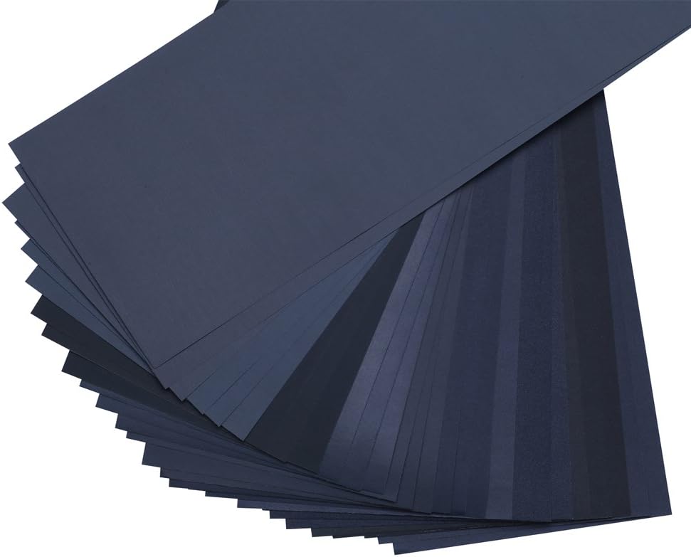LANHU Sandpaper Set Pack of 27, Plus 7 Free) 400 to 3000 Grit Sandpaper Assortment For Automotive, Wet/Dry Sanding Woodworking Wood Turning, 9 'x 12' "