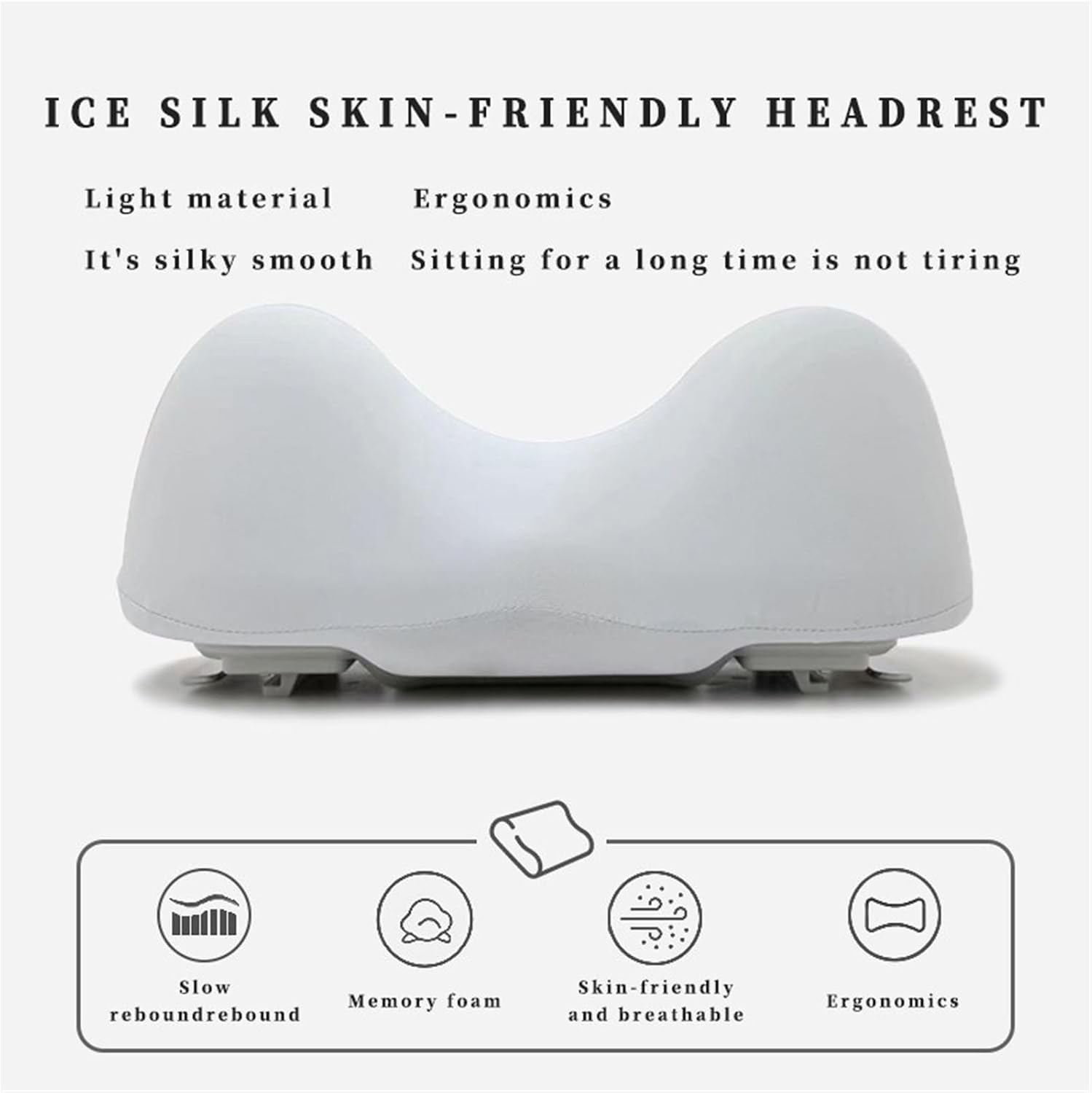 Compatible For Tesla Model 3 2024 Car Seat Headrest Neck Pillow Model Y Soft Comfort Memory Cushion Neck Protect 2023 Interior Accessories(Right)