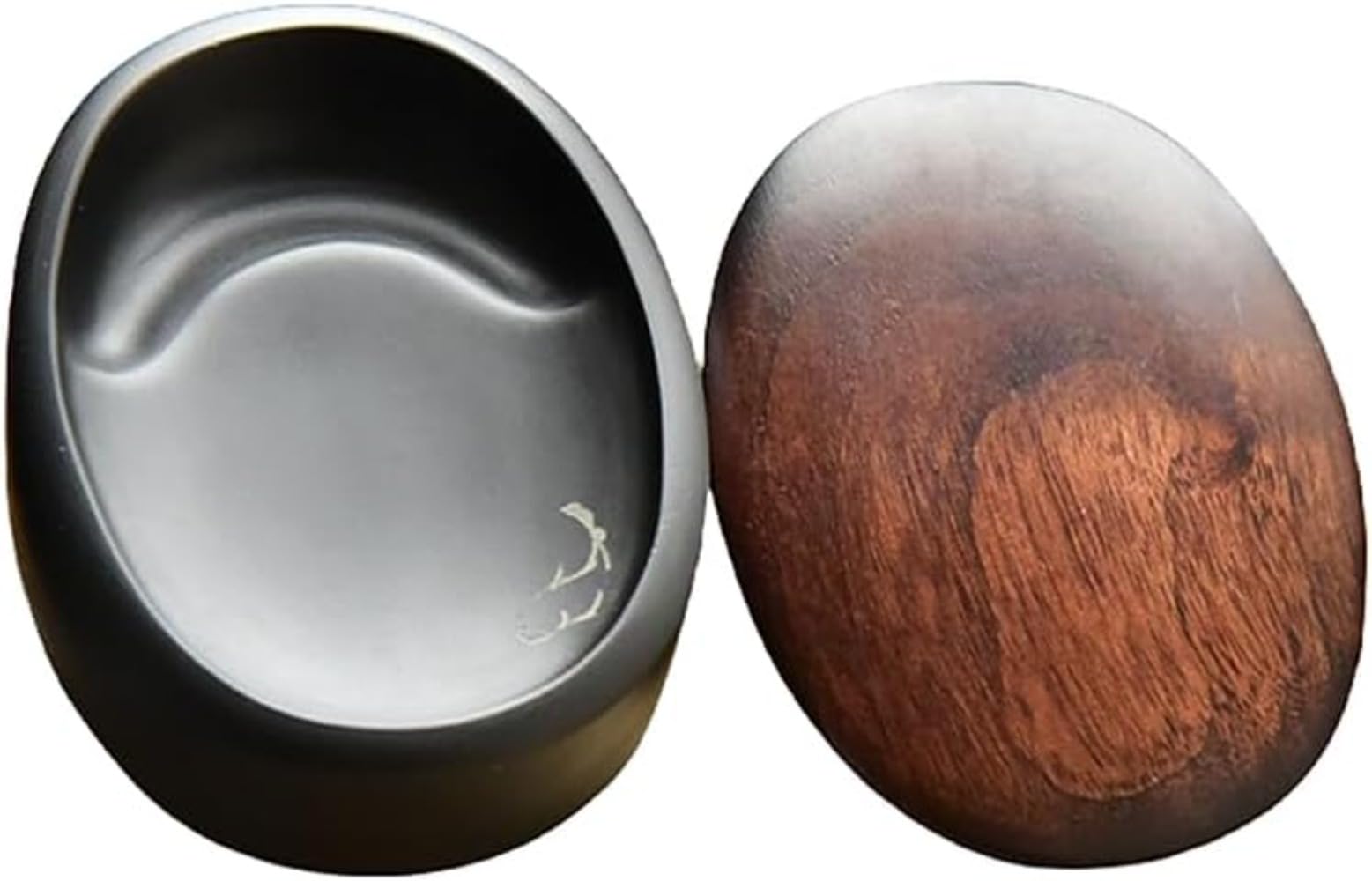 Natural Stone Ink Stone with Lid