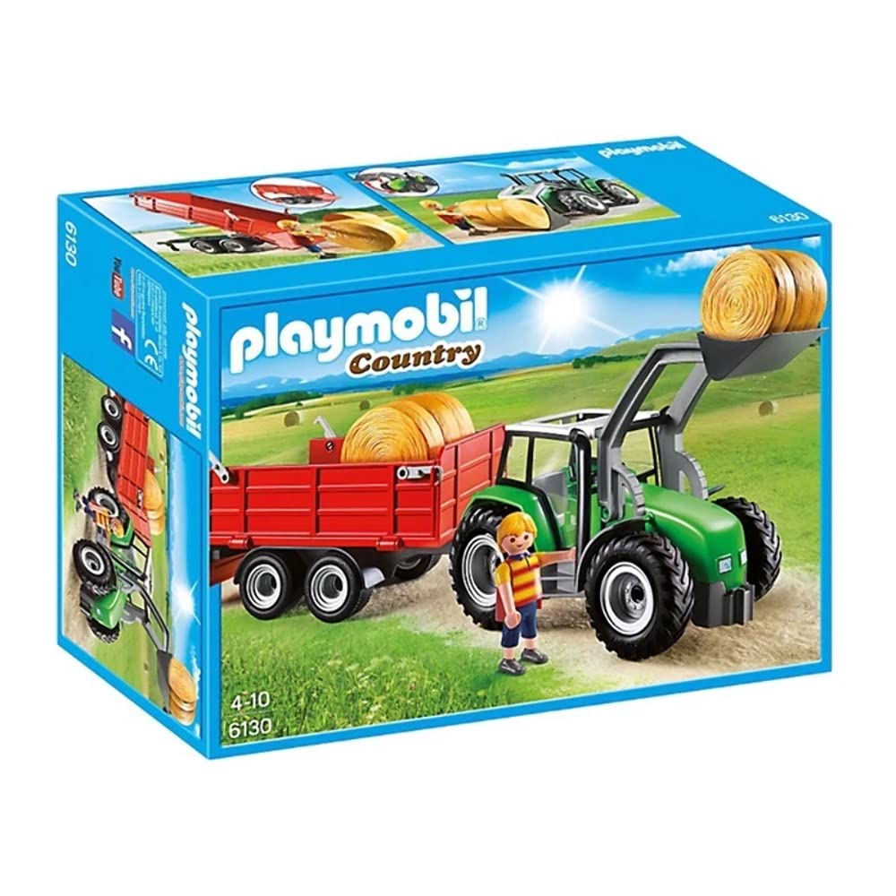 PLAYMOBIL 6130 Großer Traktor mit Anhänger