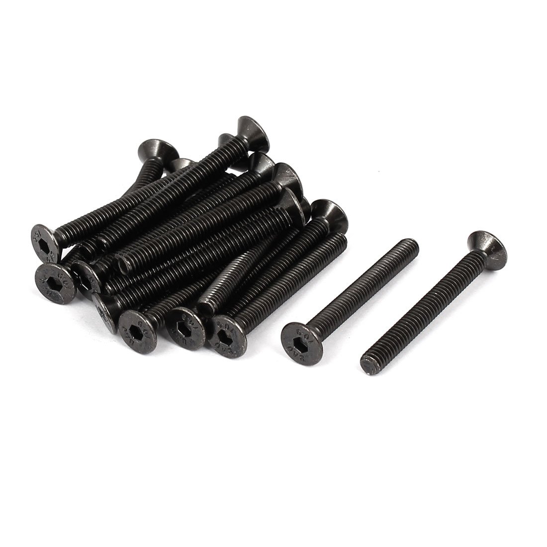 ブラック 六角穴付きボルト 4個セット M4×16 六角穴付皿ボルト(SCM435/黒色酸化皮膜) 大阪魂 全ねじ