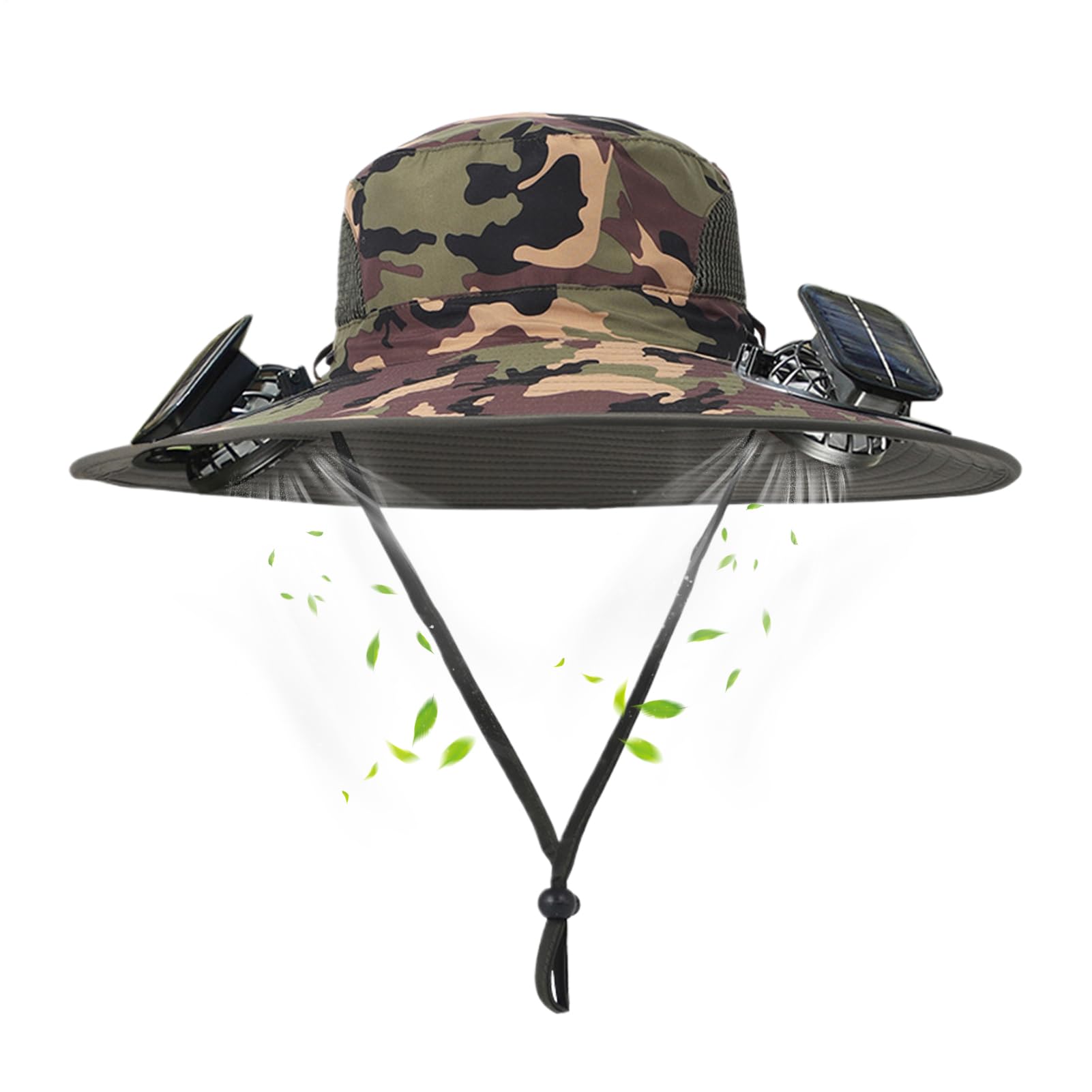 Cappello da Sole con Ventola Cappello a Secchiello con Falda Larga e Doppie