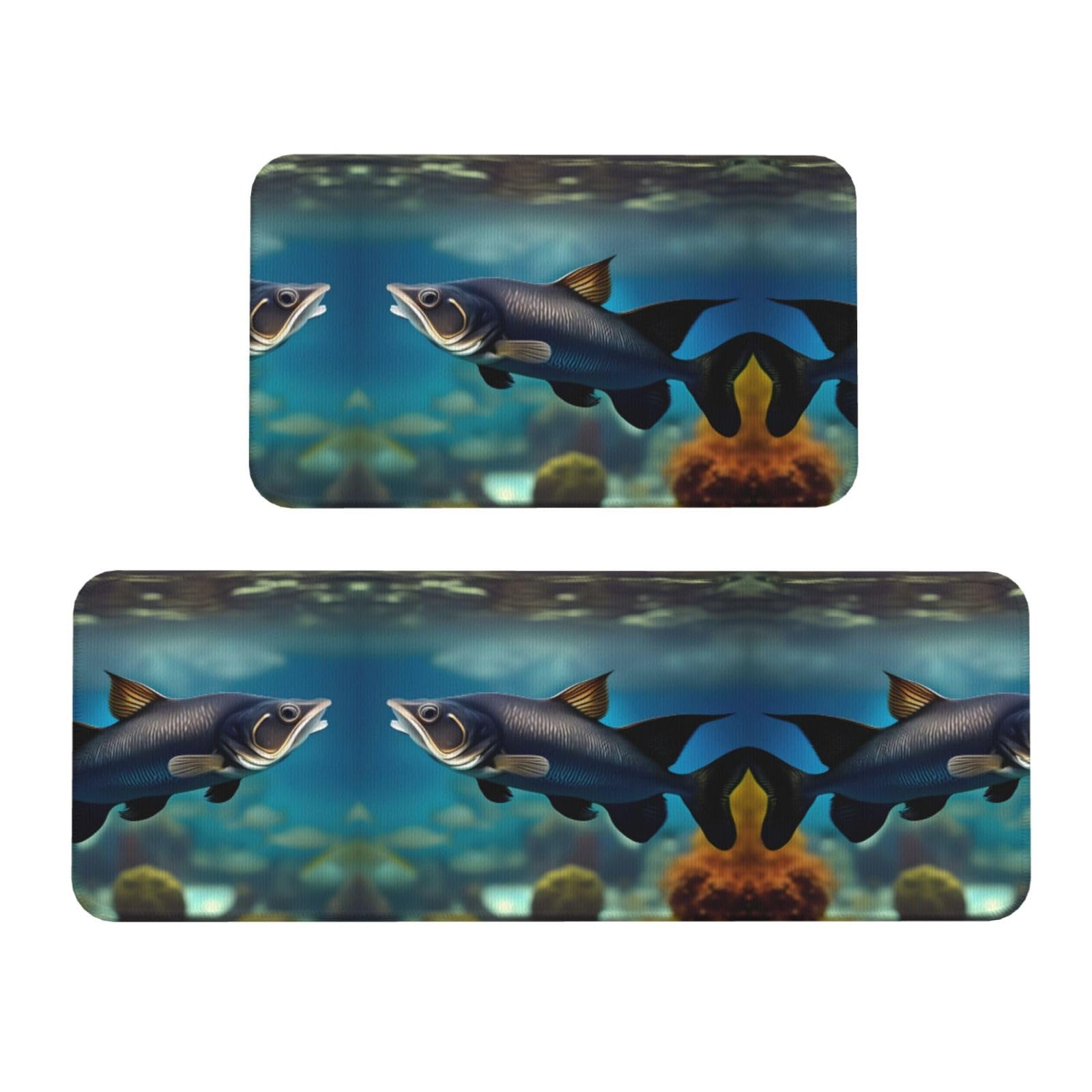 Tapis de cuisine antidérapants de sécurité avec mousse confort anti-fatigue lot de 2