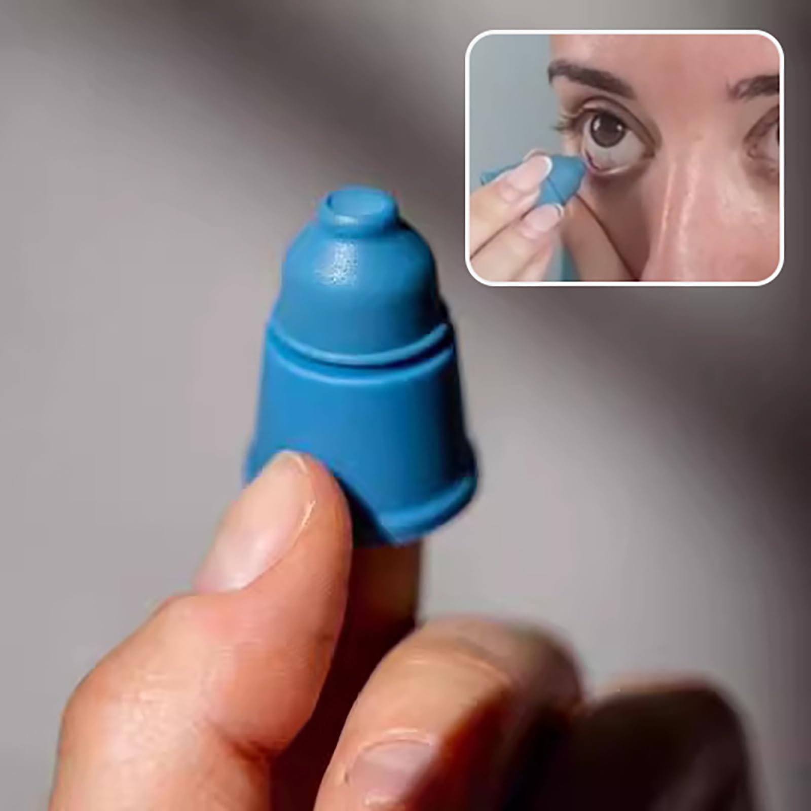 Applicatore per collirio, guida contagocce facile da usare, dispositivi di aiuto contagocce per anziani, ausili per dispenser in silicone riutilizzabile, strumento per la cura degli occhi