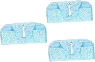 TEHAUX 3 Pçs Caixa De Papelaria Capa De Grande Capacidade Capa Multifuncional Bolsas Com Zíper Estacionária Sala De Aula Recompensas Para Festa Bolsa Com Zíper Bolsa De Maquiagem De