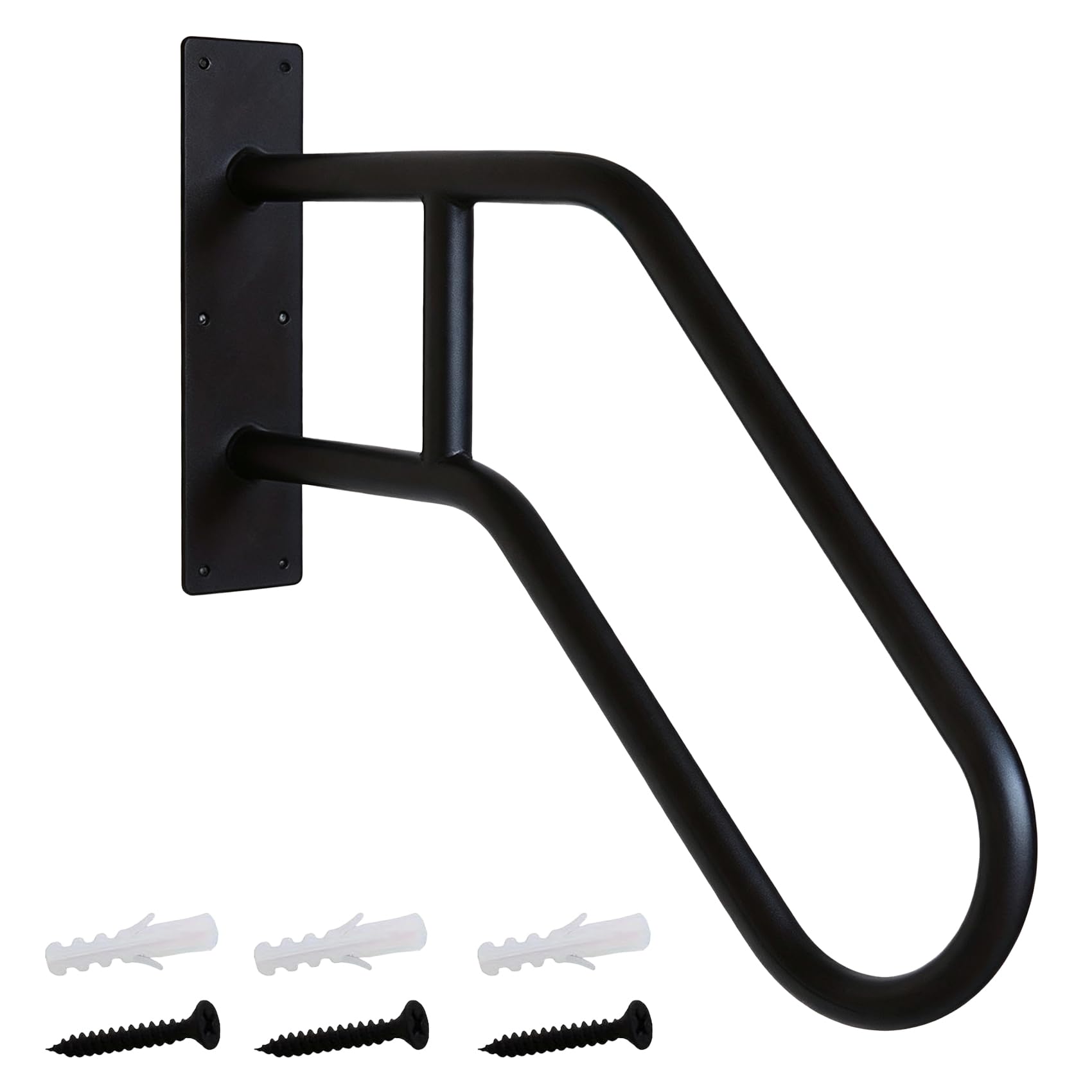 Wall Mount Handrails for Outdoor Steps, Non-Slip Stair Railing, Heavy Duty Support Grab Rail, Indoor Outdoor Step Rail for Porch, Garage, Toilet, Garden