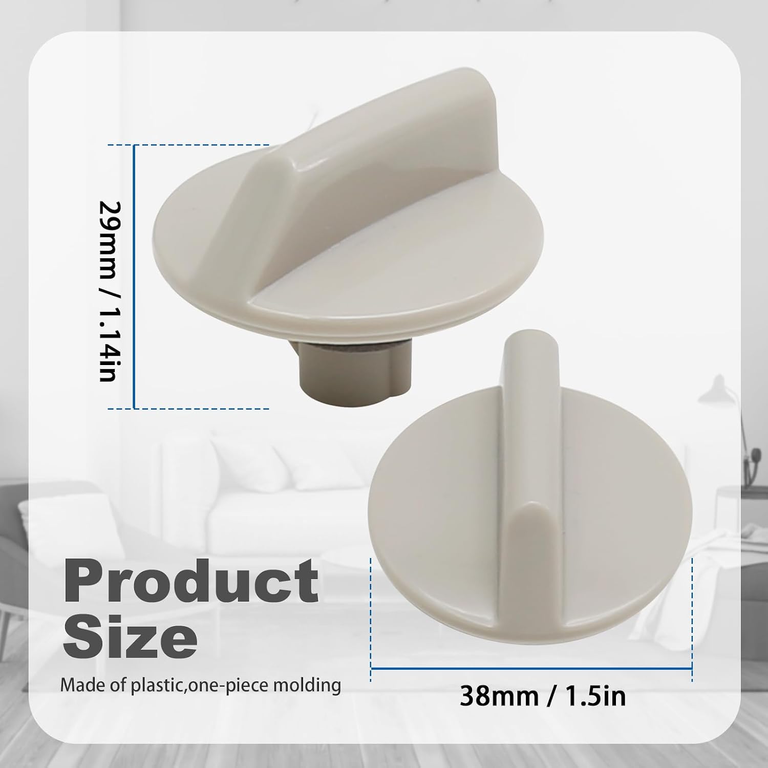 Saihisday 2Pcs Air Conditioner Control Knob WP12X10002