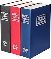 Vista 8 de Jssmst SM-BS04 – Caja fuerte de metal para el hogar con cerradura de combinación en forma de libro como distracción 2017, negro