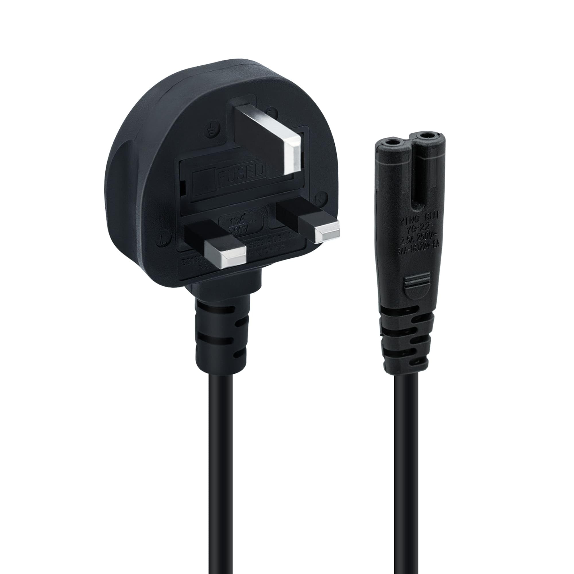 Mcbazel 3M UK Power Cable (IEC320C7 to BS 1363) C7 Figure 8 Power
