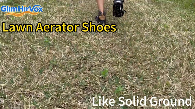 Zapatos aireadores para césped con clavos de acero 2.1" miniatura 7