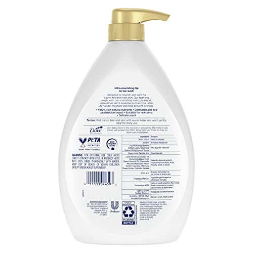 image for Baby Dove Sensitive Baby Wash Melanin-rich Skin Nourishment For Baby B