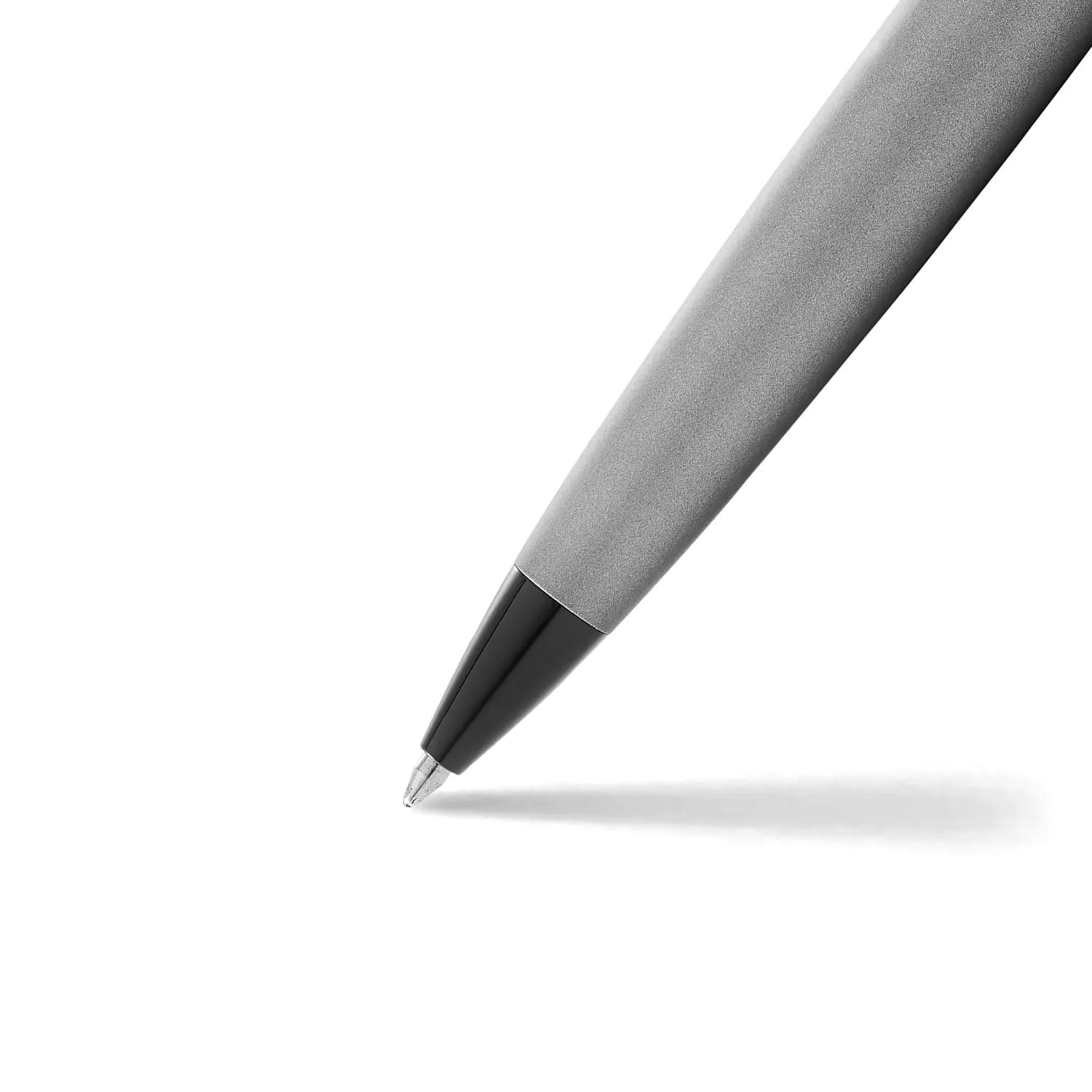 Sheaffer 300 9345 - Bolígrafo gris mate con bordes negros pulidos