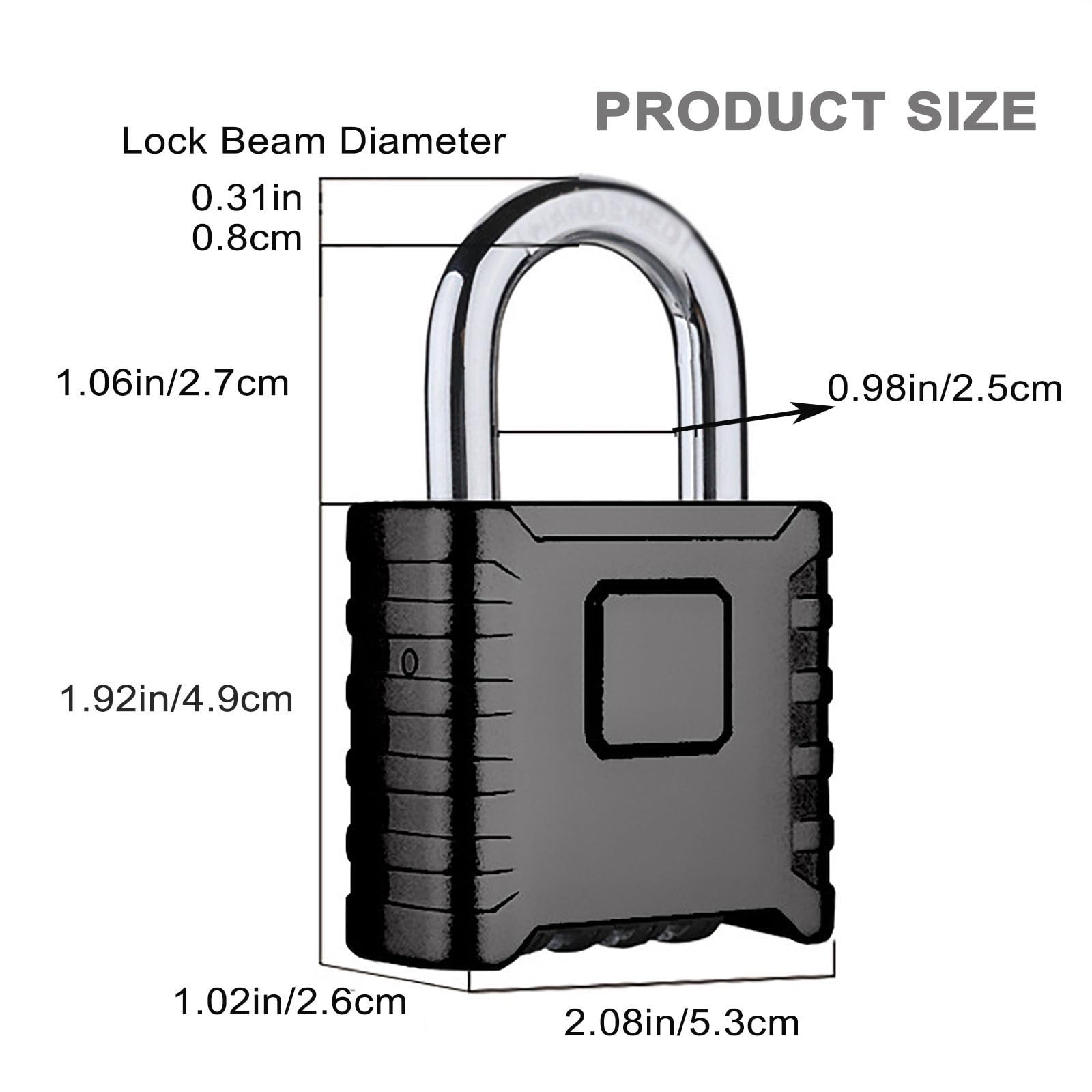 Candado Taquilla 4 Dígitos con Código Numérico Cerradura de Dígitos de Aleación de Zinc para Puertas, Cajas de Herramientas, Escuelas (Color : Black, Size : 5 pieces)