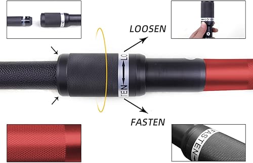Miniatura 3 de Scott Edward Extensión de taco de billar de 12.5 pulgadas, aleación de aluminio, accesorios de billar telescópicos, extensor de billar, extremo a