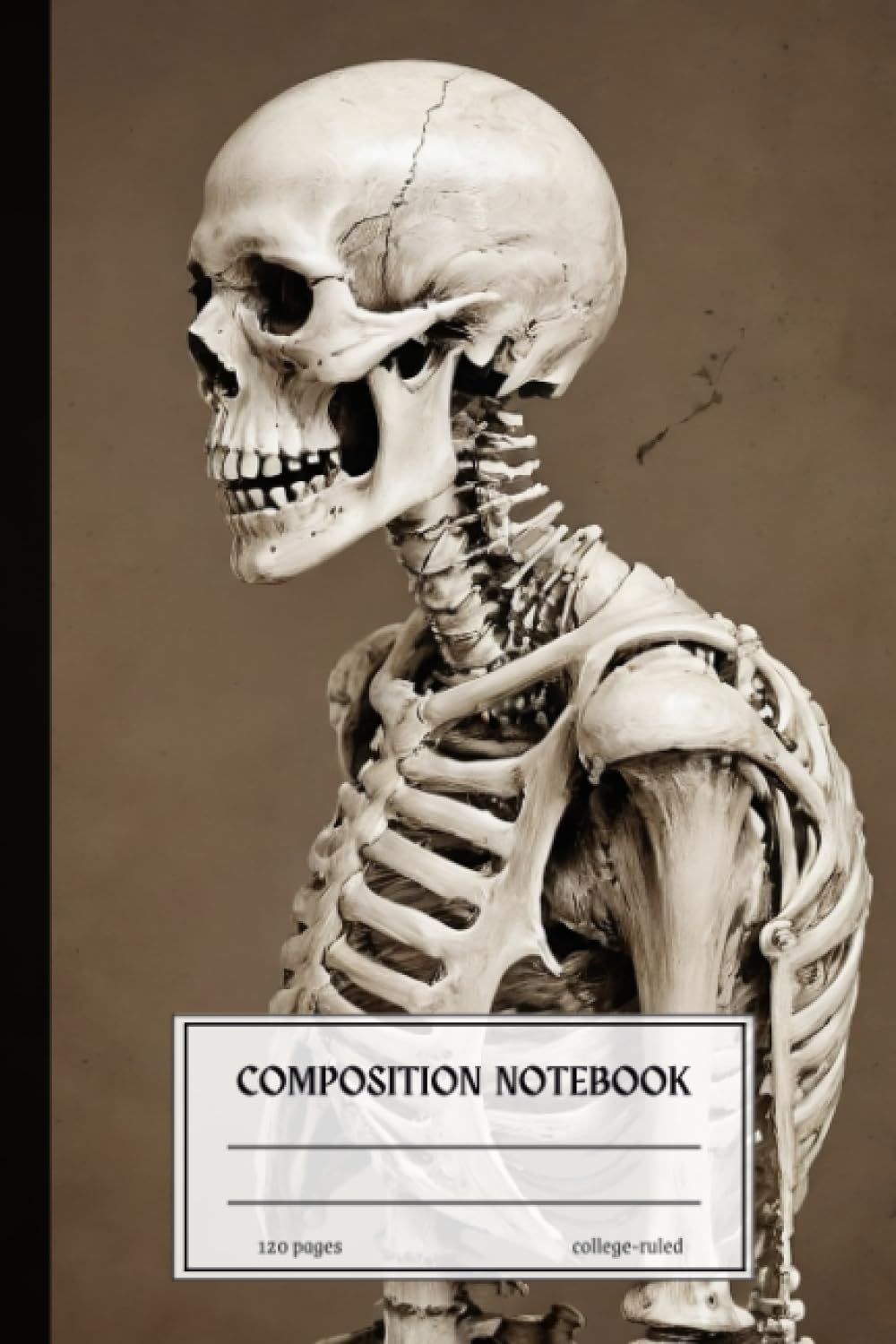 Human Anatomy Vintage Medical Illustration Notebook: College Ruled Journal for School, College, or Work | 120 pages