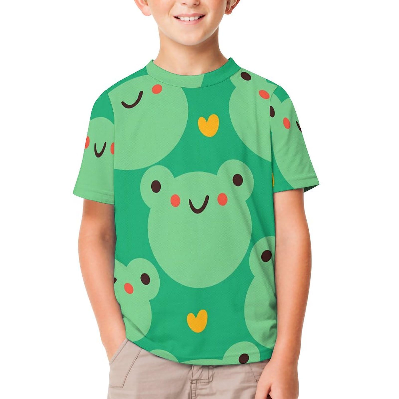 Amazon.co.jp: 子供服 蛙 カエル柄 Tシャツ キッズ 半袖 ティーシャツ 