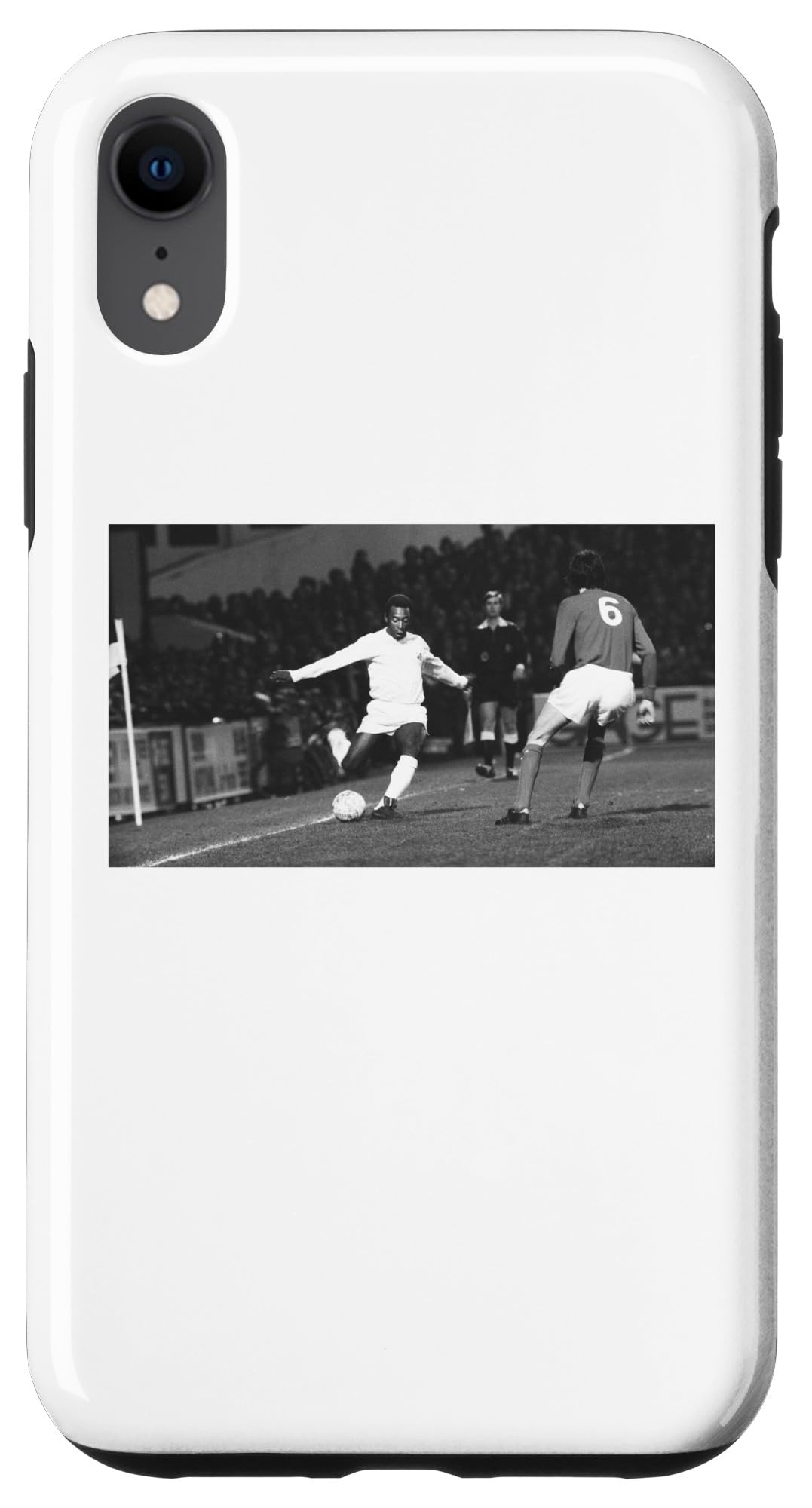 Pele Brazilian Star in Action 1973 World Cup Football Case for iPhone XR
