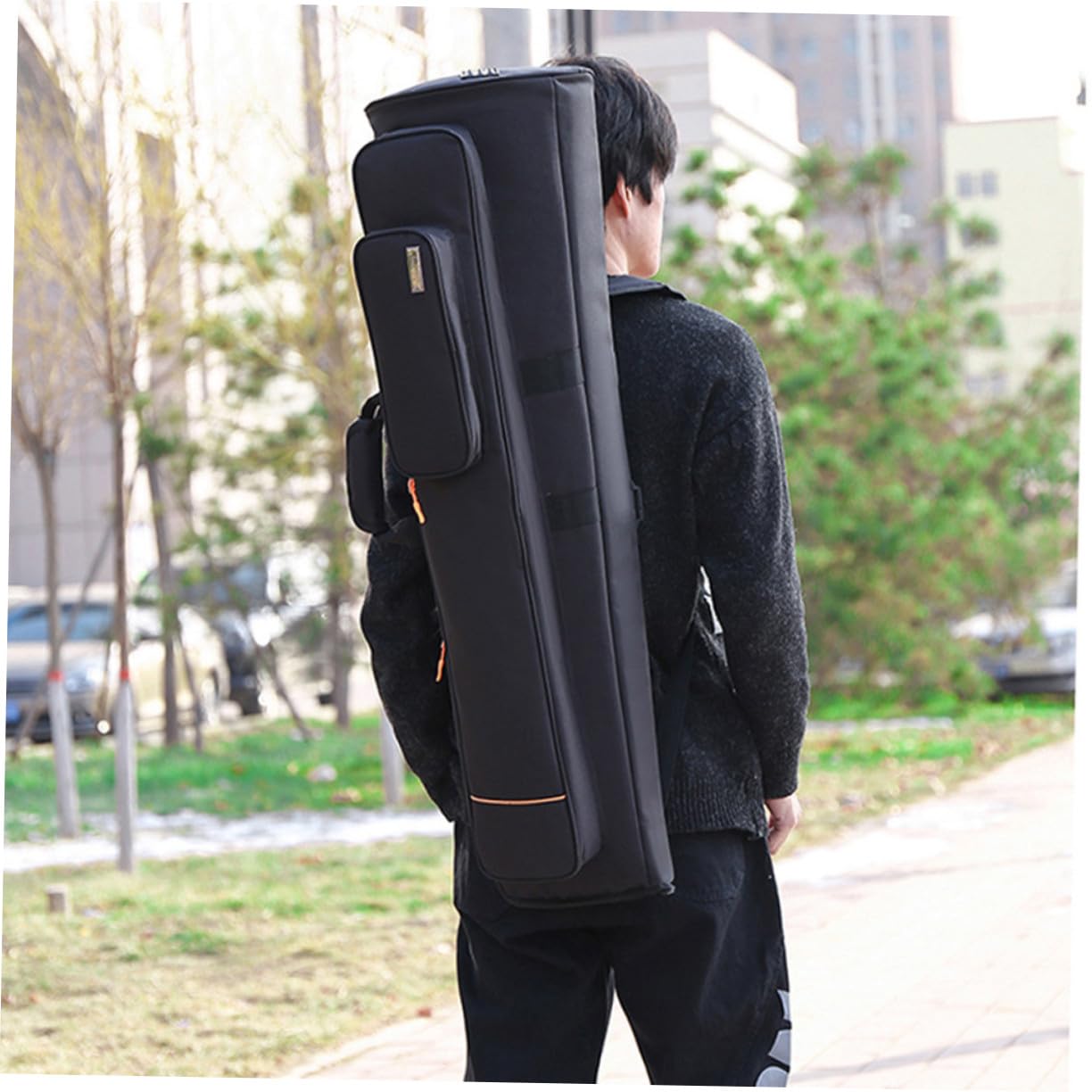 Paquet pour Trombone Noir en Tissu Oxford, Grosse Capacité