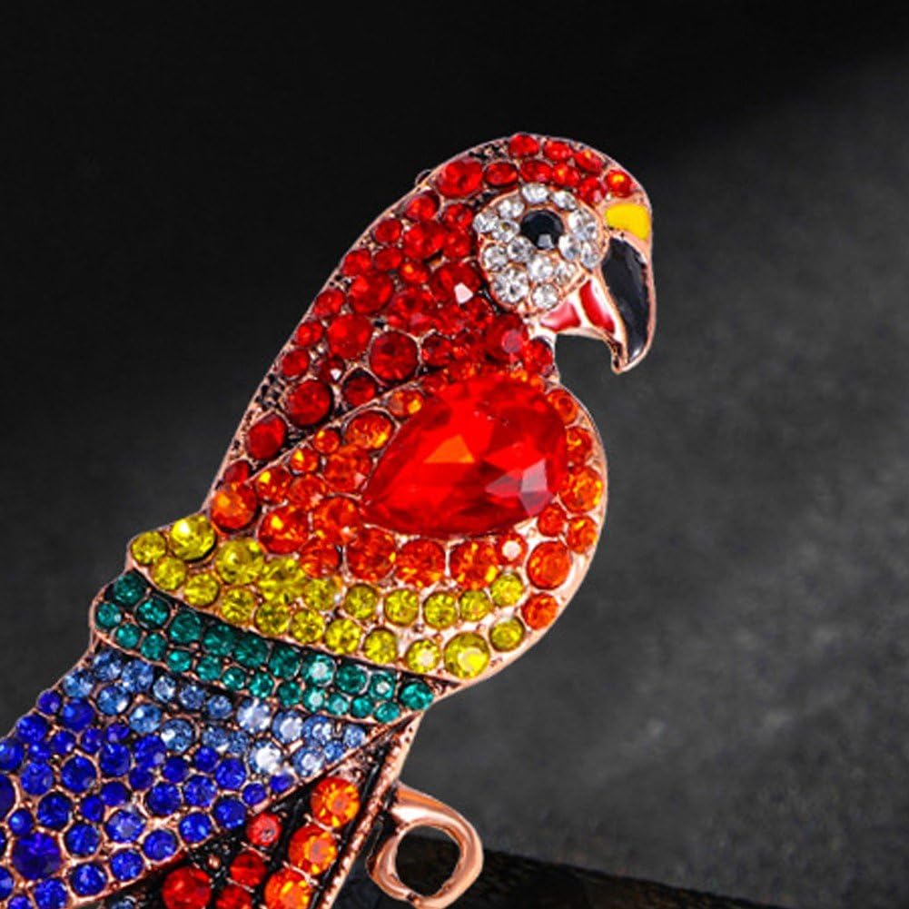 Broche perroquet - Broches - Bijou ambre et argent