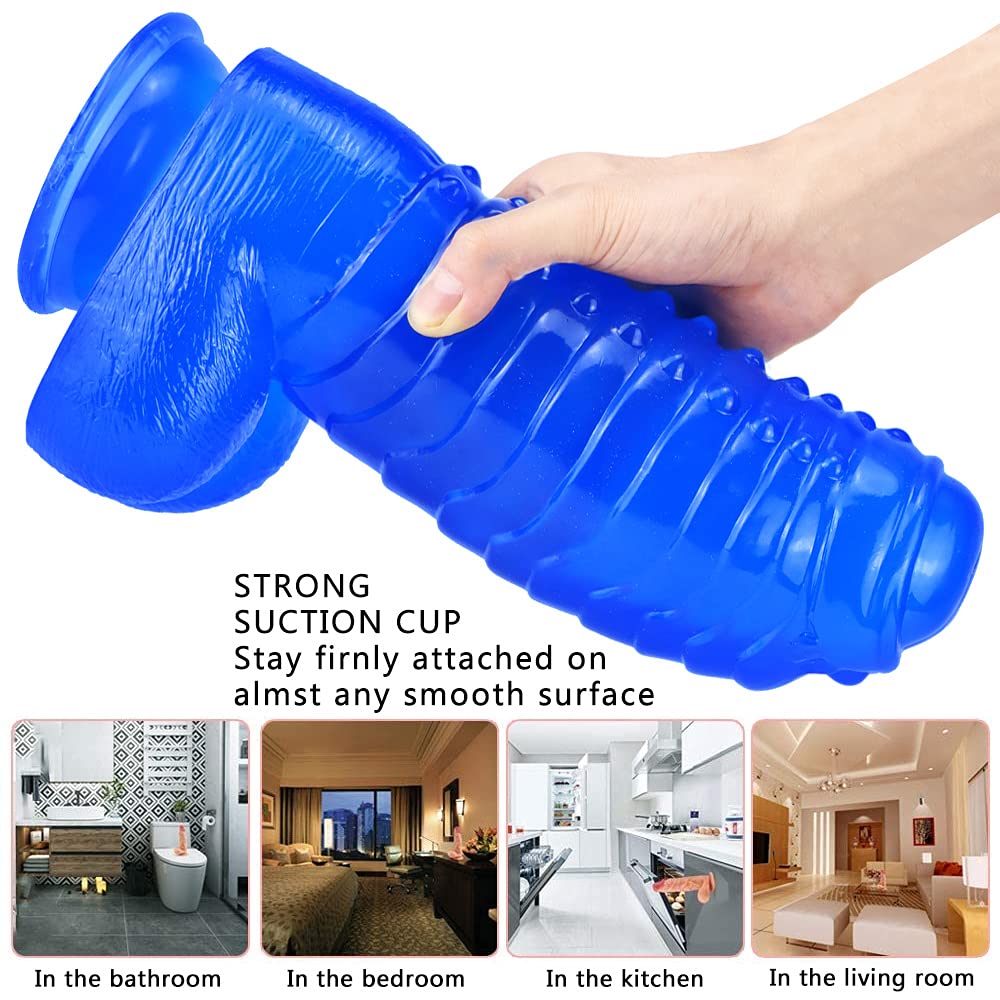 Plug Anal XXL Avec Ventouse - Dilatateur 16 Cm, Noir, Sextoy Unisexe