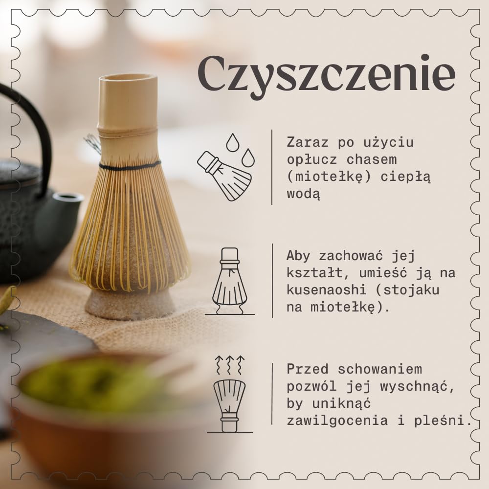 NaturaleBio Matcha Set Prezentowy 50 g Matcha Miotełka Miska | Zawiera 50 g premium matcha, bambusowy chasen, miskę, stojak i łyżeczkę. Gotowy zestaw prezentowy.