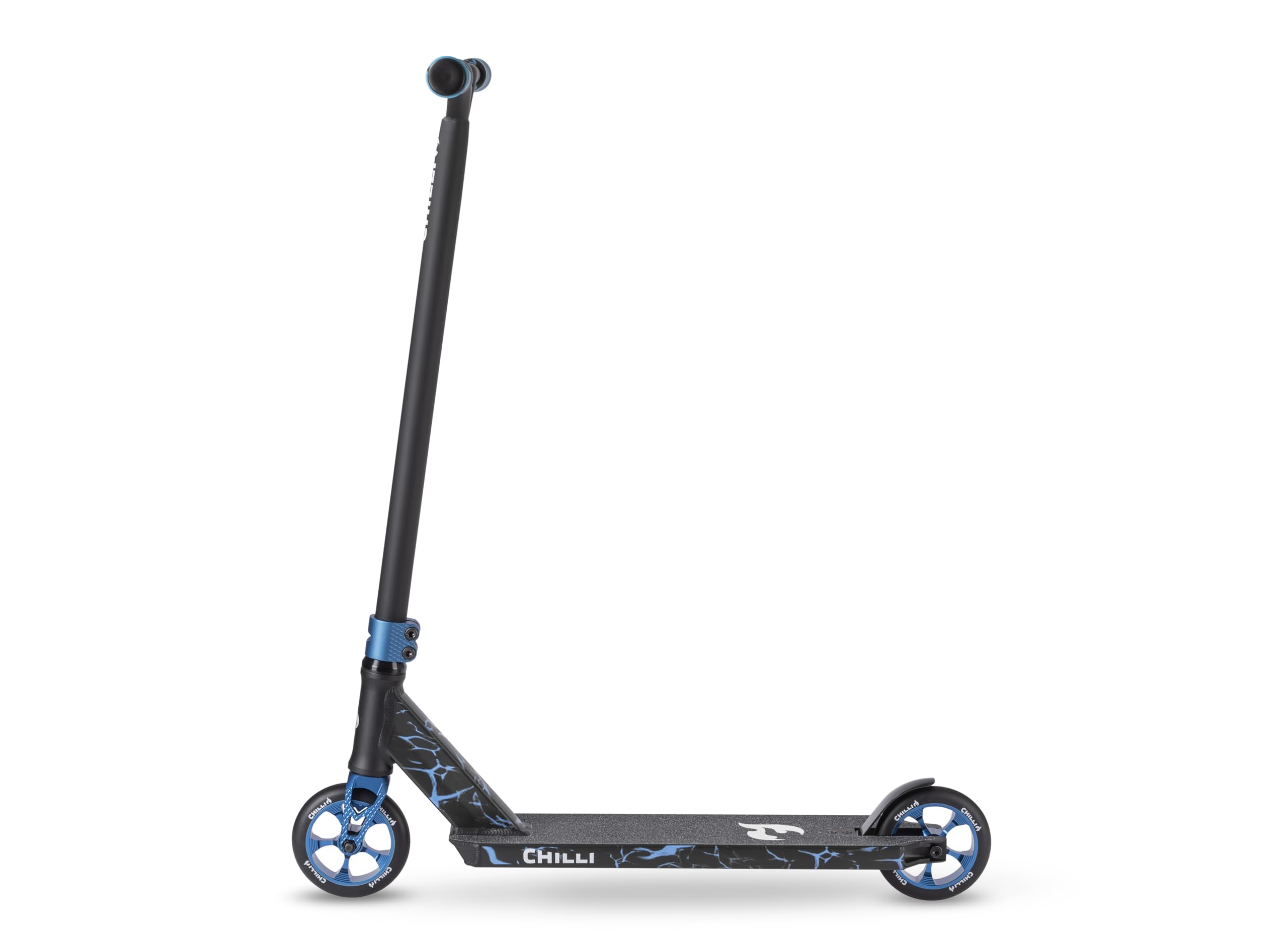 Chilli Pro Scooter Reaper Reloaded V2 | High-End Stunt Scooter | High-End Street Scooter für erfahrene Rider | Gesamthöhe vo 85 cm | 120 mm PU Räder mit ABEC 9 Bearings | Blue