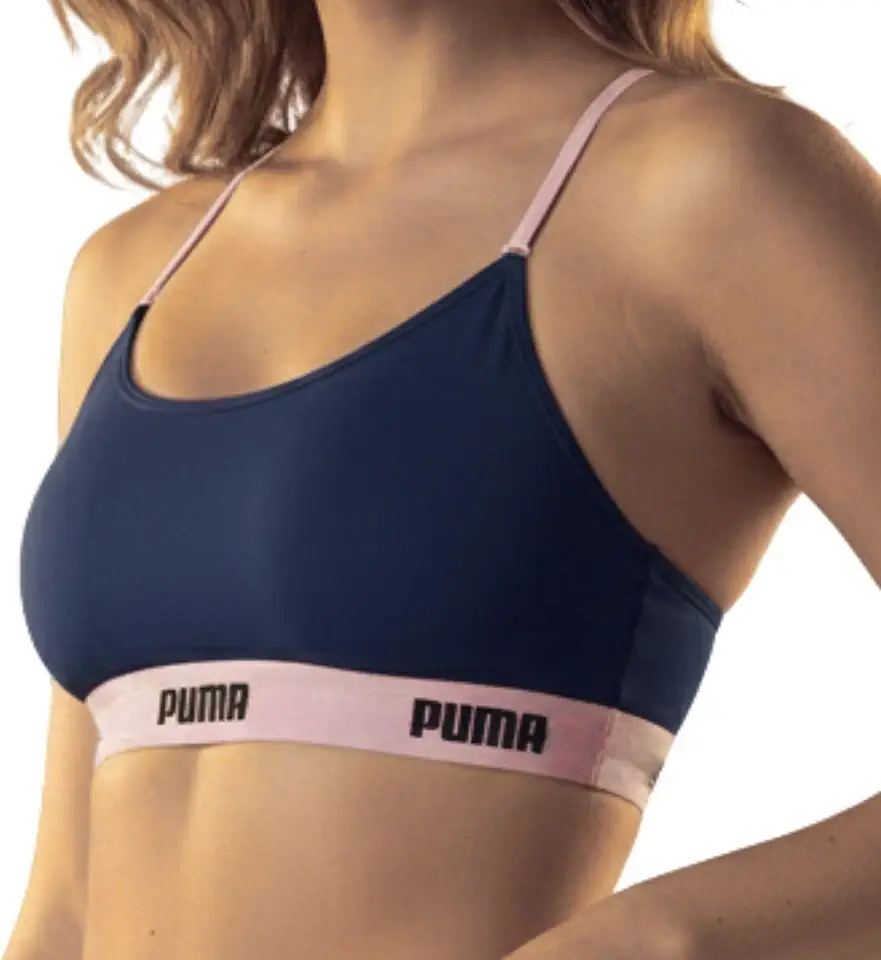 Top Sutiã Puma Modal Alça Regulável Fitness Feminino Adulto