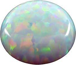 12mm lab Kyoto Opal Cabochon rund weiß zur Herstellung von hochwertigem Schmuck