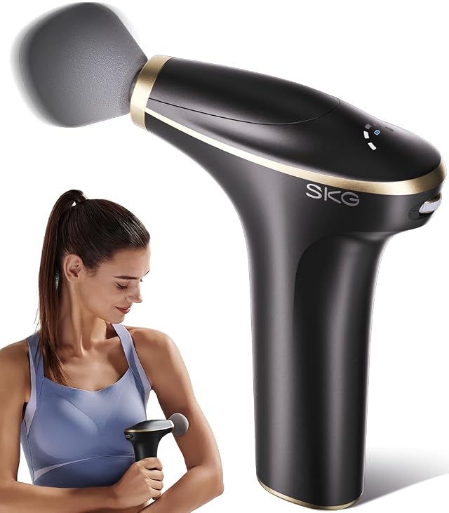 SKG Mini Massage Gun Deep Tissue for Women Men FSA and HSA Eligible Birthday Gift for Women Men