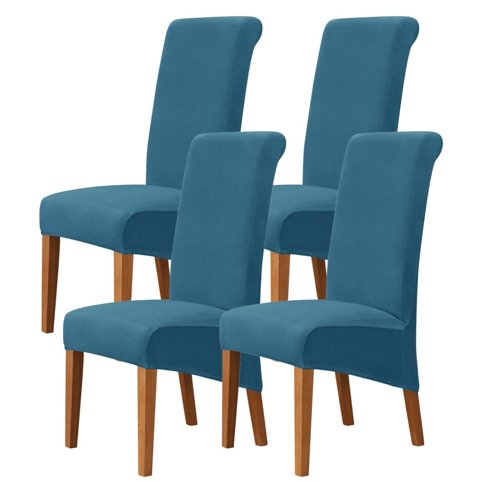 NMVAWIPT Dining Chair Covers, Stretch High-Back Room, For Home Restaurant Living Banquet Four Season, Easy Installation(#11,4Pcs)