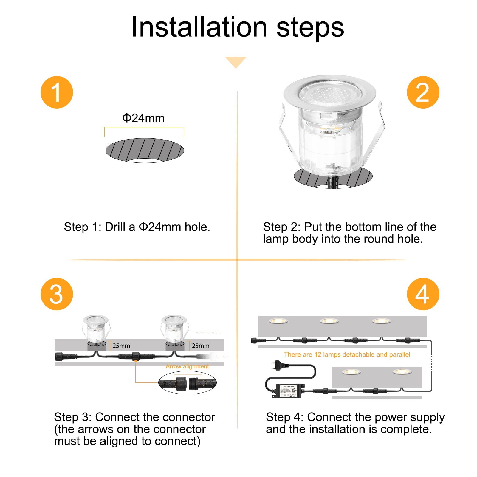 D30 LED Terrassenleuchten
