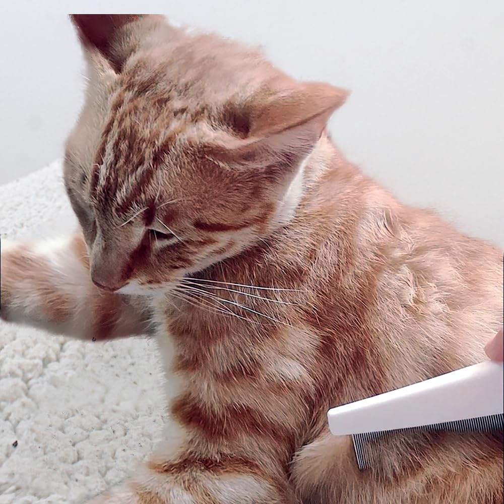 Multifunctional Pet Grooming Comb - Flea Removal, Tear Stain Remover for Dogs, Cats, Puppies, and Small Pets 2