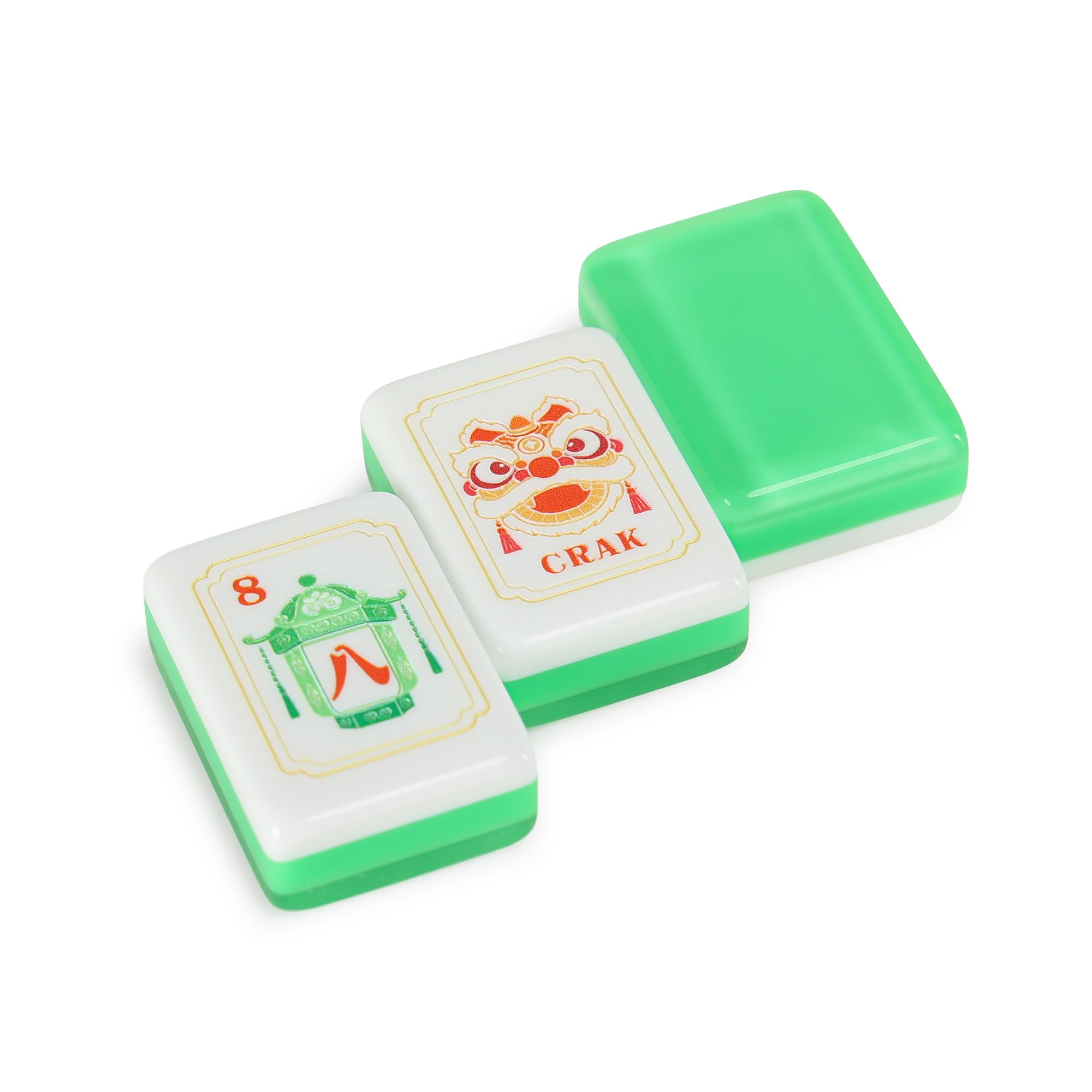 American Mahjong Lot de 160 carreaux acryliques avec sac de