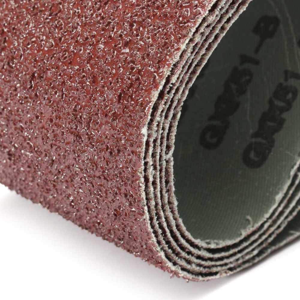 5 pièces 533 x 75 mm courroies de ponçage 40 grains en aluminium pour ponceuse à bande polissage outil abrasif de machine de remplacement, Chine