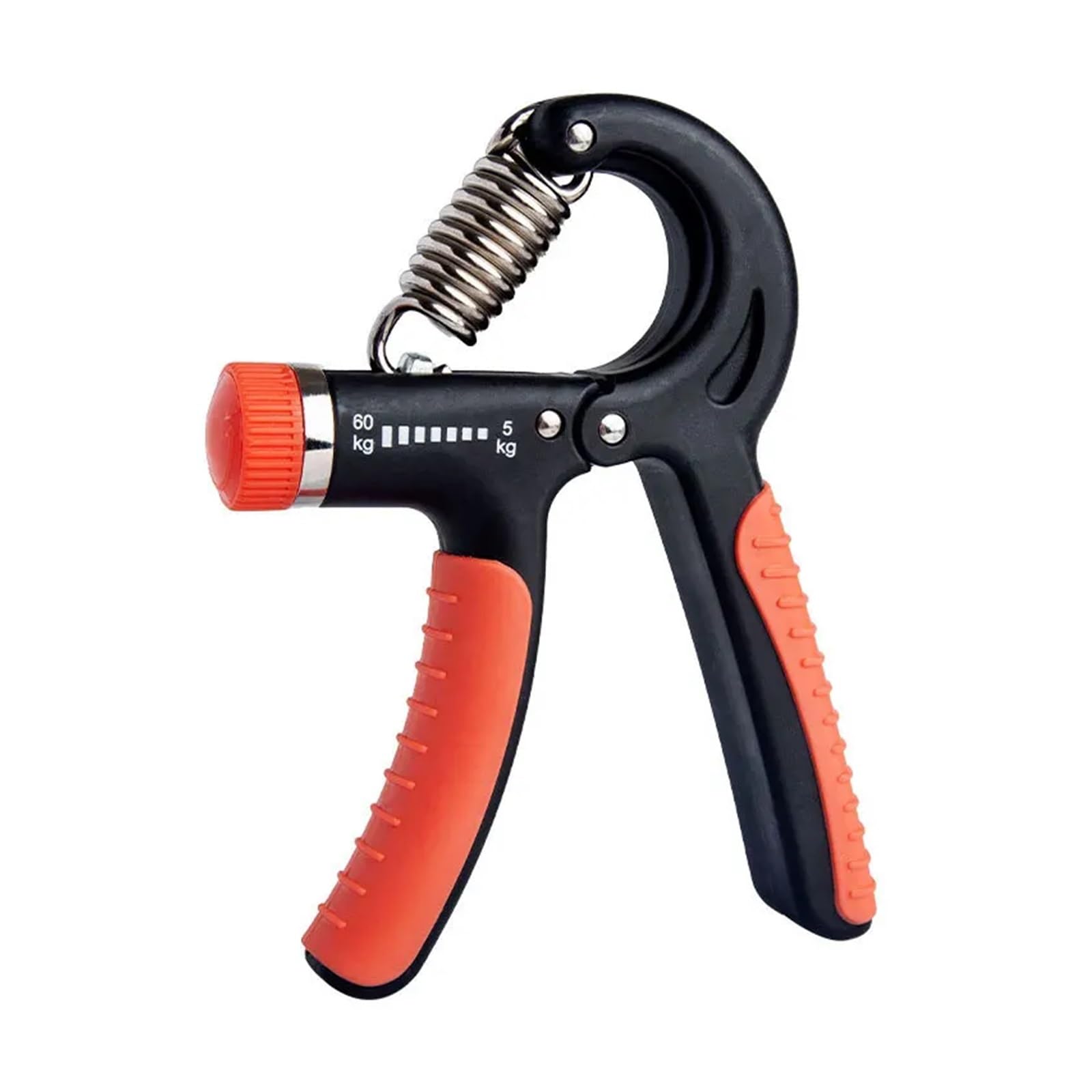 FLYIODFCXV Wrist trainer, Adjustable 5-60Kg Heavy Gripper Fitness FatGrip Wrist Increase Strength Spring Finger Pinch Carpal Expander(Black Red)