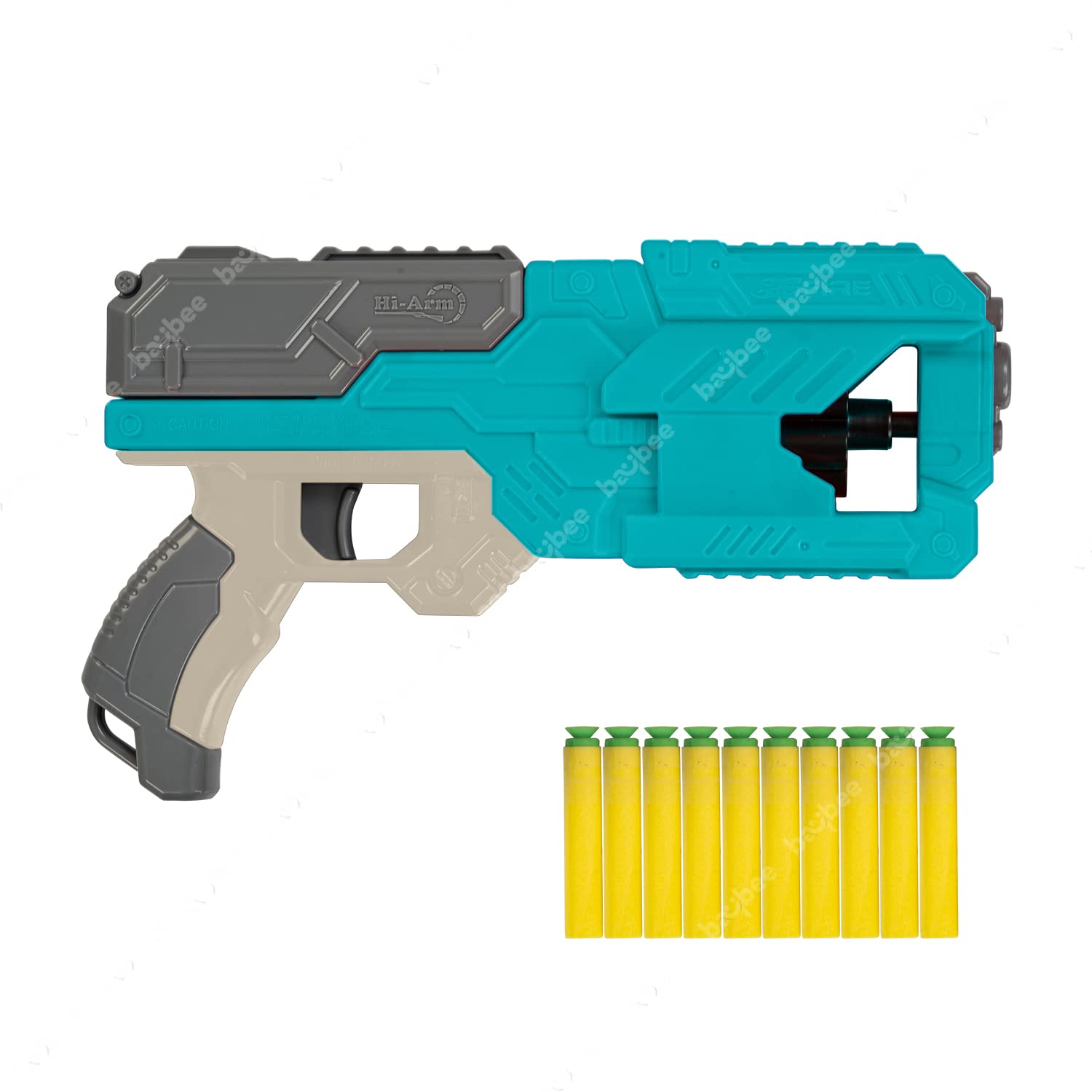 Blaster Toy Gun for Kids with 10 Soft Foam Bullets | Fun Target Shooting Game Toy for Boys 3+ Years | Easy Load Dart Gun for Outdoor Play (Blue)