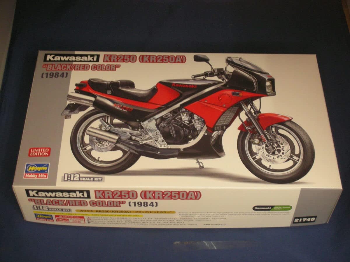 ハセガワ 1/12 カワサキ KR250（KR250A） ブラック／レッドカラー 1/12