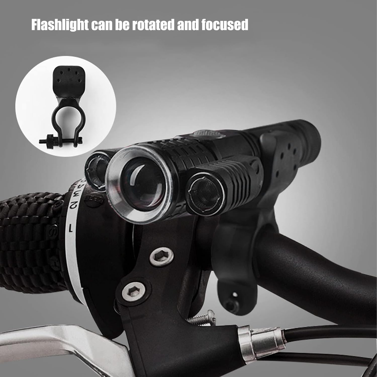 Versatile LED Flashlight Adjustable Focus, Durably Aluminum, USB Rechargedable for Outdoor Enthusiasts