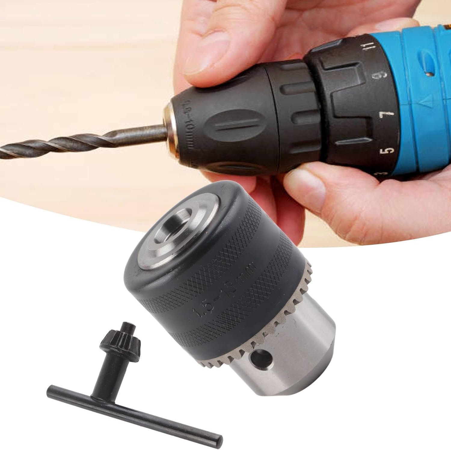 Mount Drill 1.5?13mm Capacity Drill for Impact Driver 1/2?20UNF Conversion Adapter Toolchuck