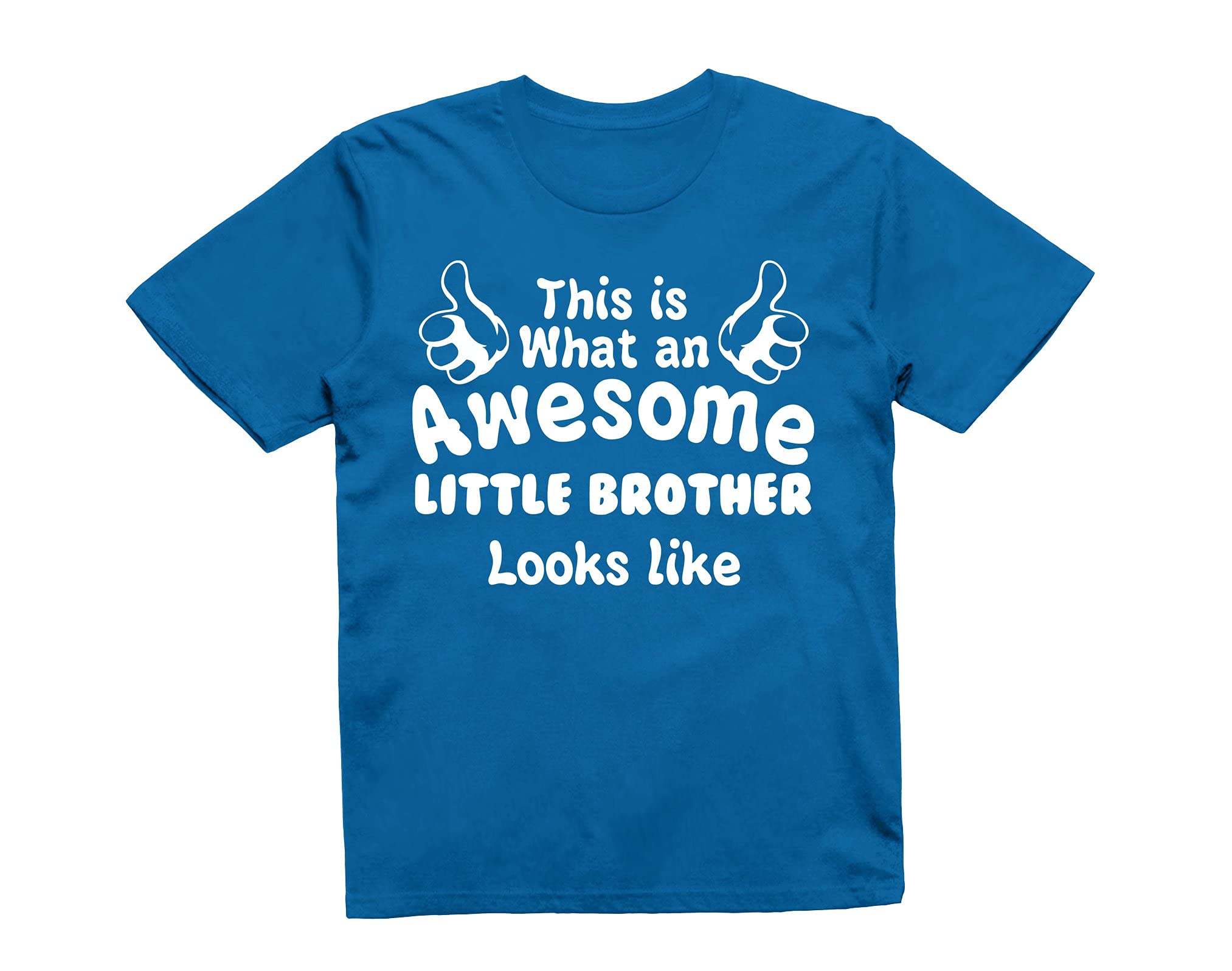 Reality Glitch Royal Blue This Is What An Awesome Little Brother Looks Like Kids T-Shirt