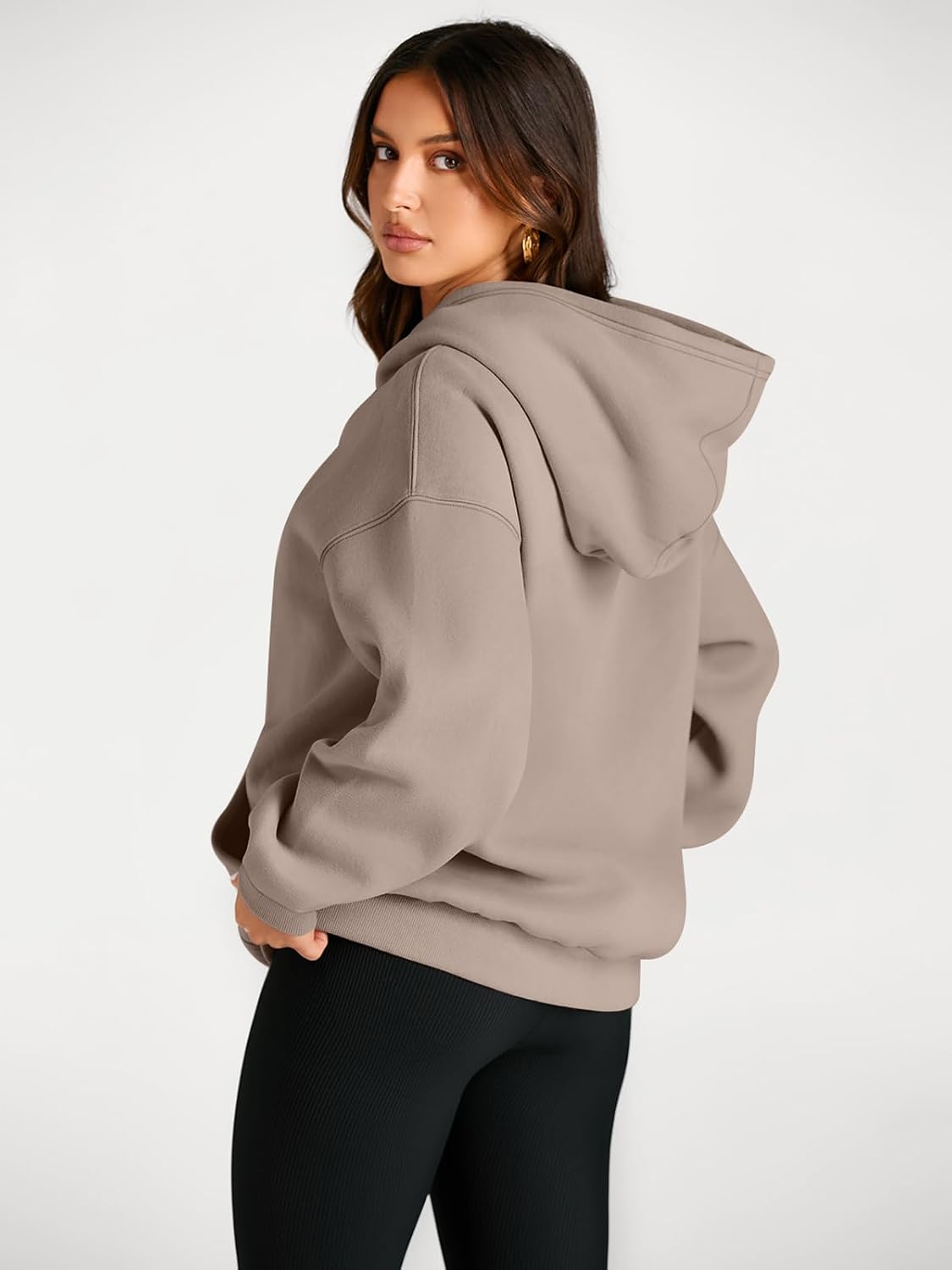 AUTOMET Womens Oversized Fleece Hoodies Pullover Sweatshirts Fall Clothes image 4