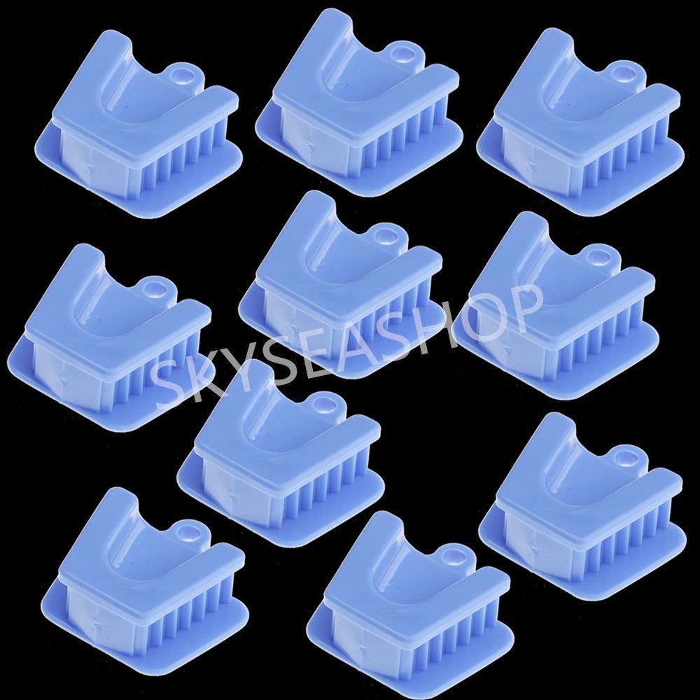 STORE99® 10Pcs Dental Silicone Mouth Prop Bite Block Rubber Opener Retractor Medium Size