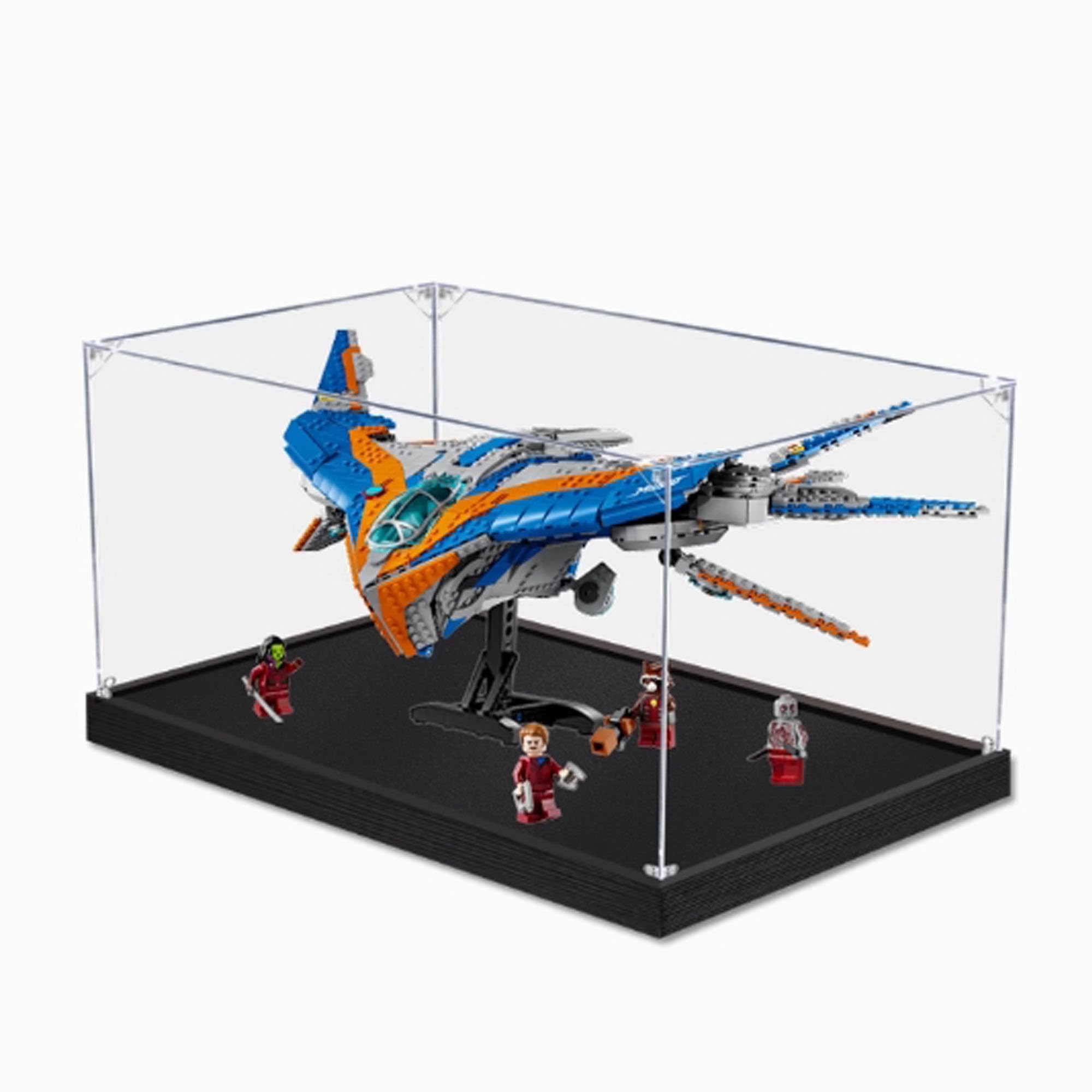 Vetrina in acrilico, compatibile con Lego 6286 Guardiani della Galassia Display Case, Custodia trasparente antipolvere (solo vetrina) (2 mm)
